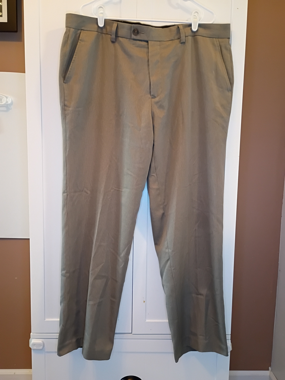 Men's Dress Pants in Tan- Classic Straight Fit
